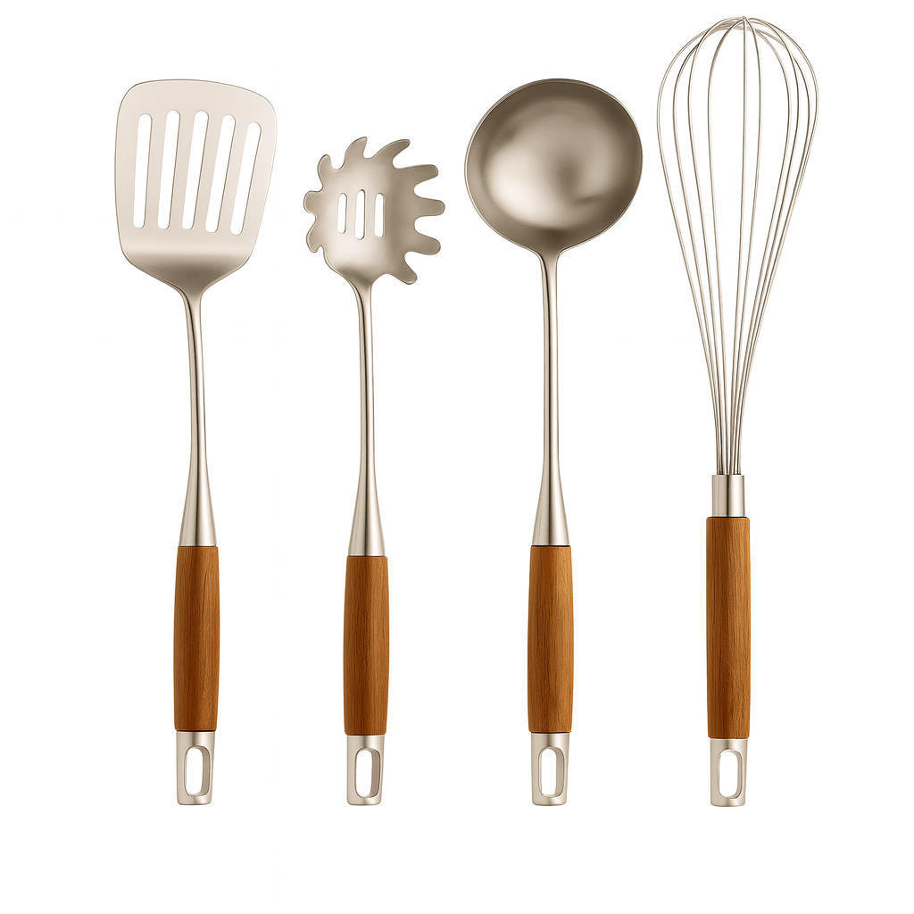Kitcheum™ - Küchenutensilien aus Holz und Edelstahl